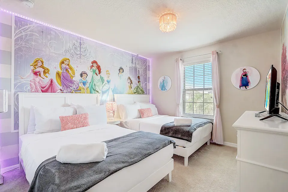 A look at a beautiful room for kids with white interiors.